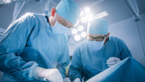 Two surgeons in an operating room.