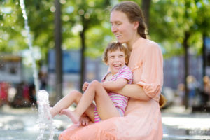 woman and child with cerebral palsy